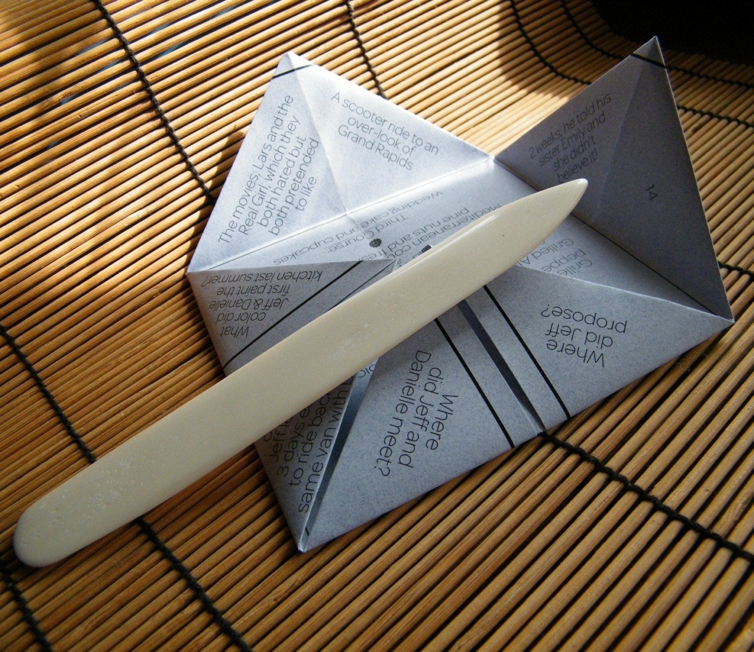 Bone Folding Tool- for Origami and Paper Crafts