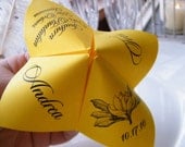 SAMPLE Cootie Catcher- Origami Wedding PROGRAM