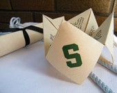 Cootie Catchers- Origami Graduation Announcements / Invites Set of 25- COLOR ink