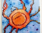 Mr Crab Limited Edition ACEO ATC Print