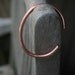 Copper Cuff Bracelet Round Wire - Large
