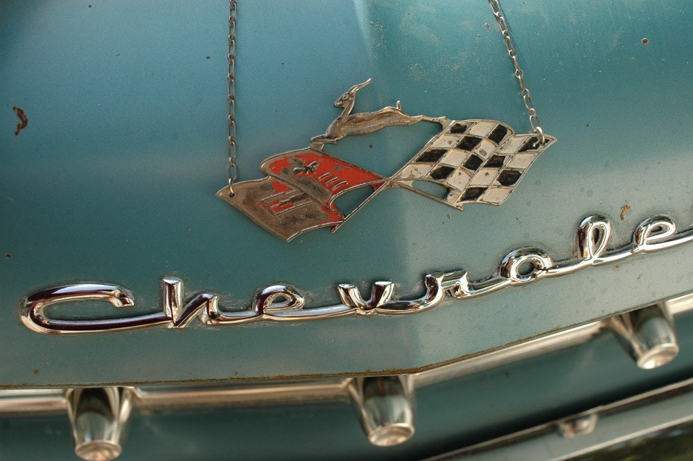 Classic Impala Necklace  Recycled Car Part Emblem.