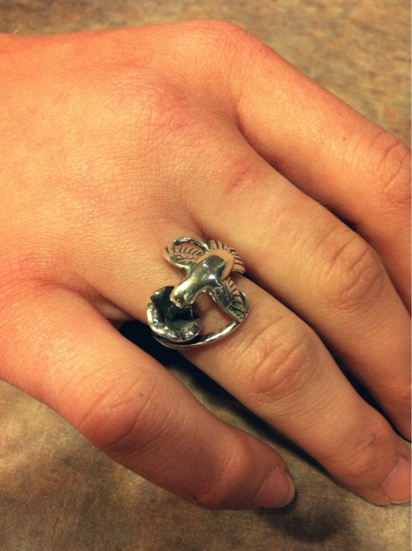 Humming Bird Nectar Flower Ring