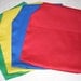 6 CHAIR POCKETS Durable Twill Seat Sacks Mix and Match Primary Colors