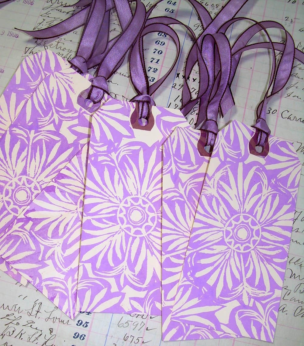 Wedding Lavender Tags for Bridesmaid Gifts