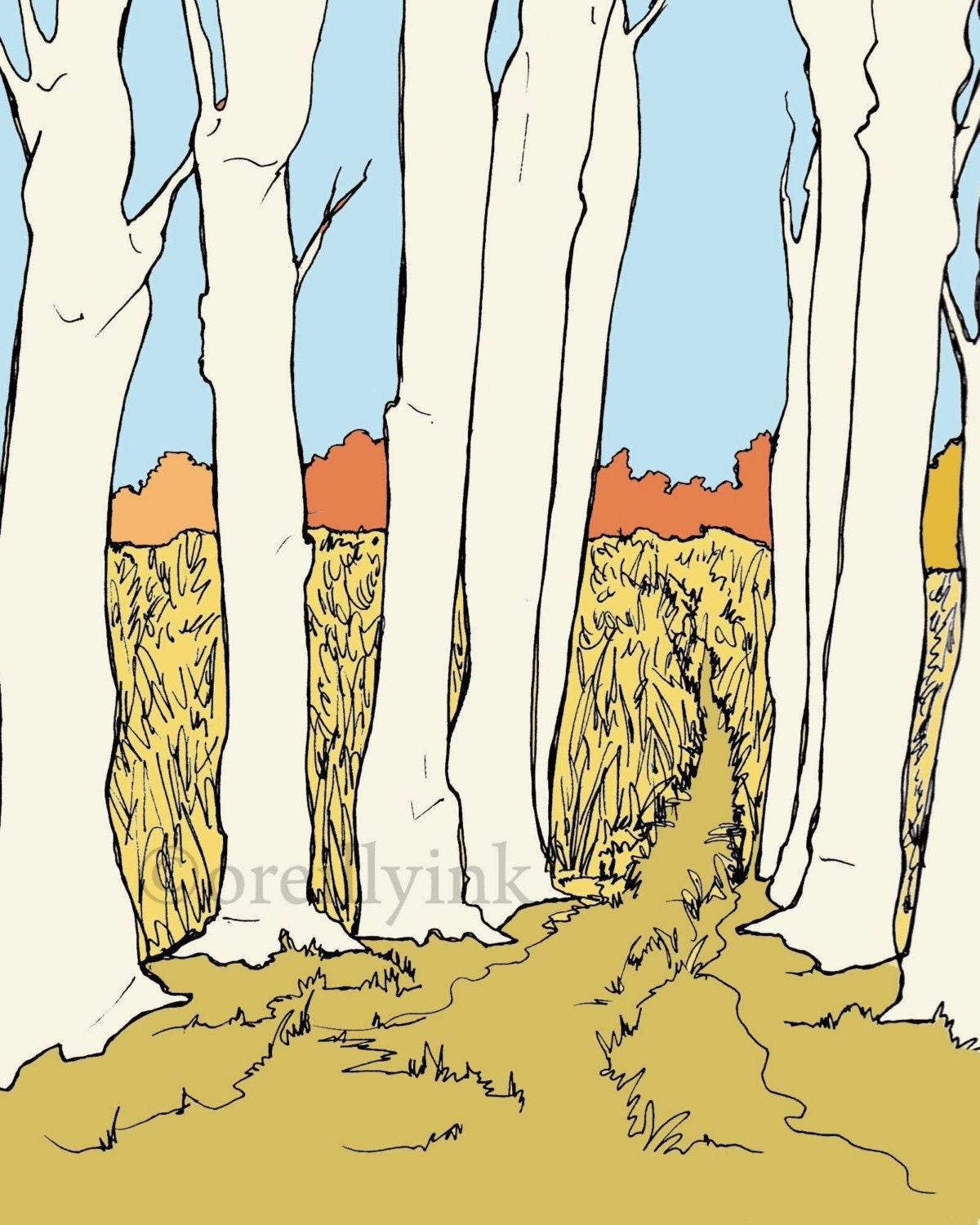 Follow Me Into the Fields Print