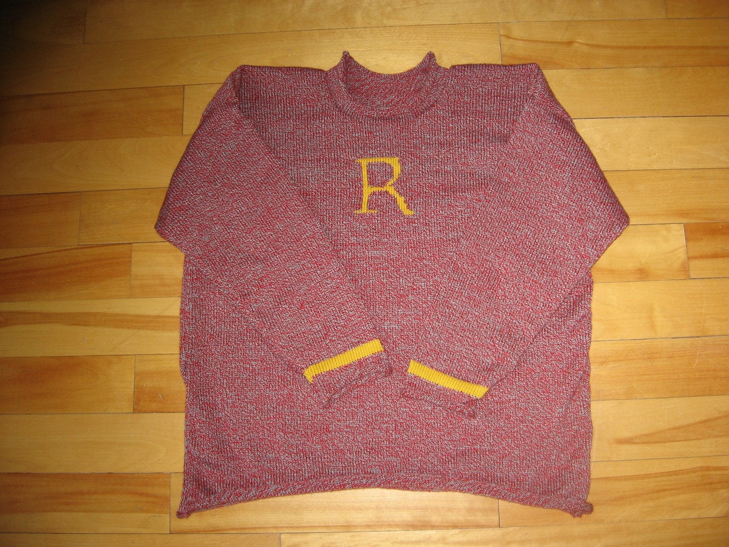 Maine made Ron Weasley Harry Potter Sweater.. you choose your initial