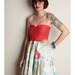 Vintage The LITTLE MERMAID Disney Party Dress Bow Heart MEDIUM
