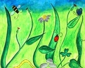 Kids Room: Nature Bugs 8x10 Print
