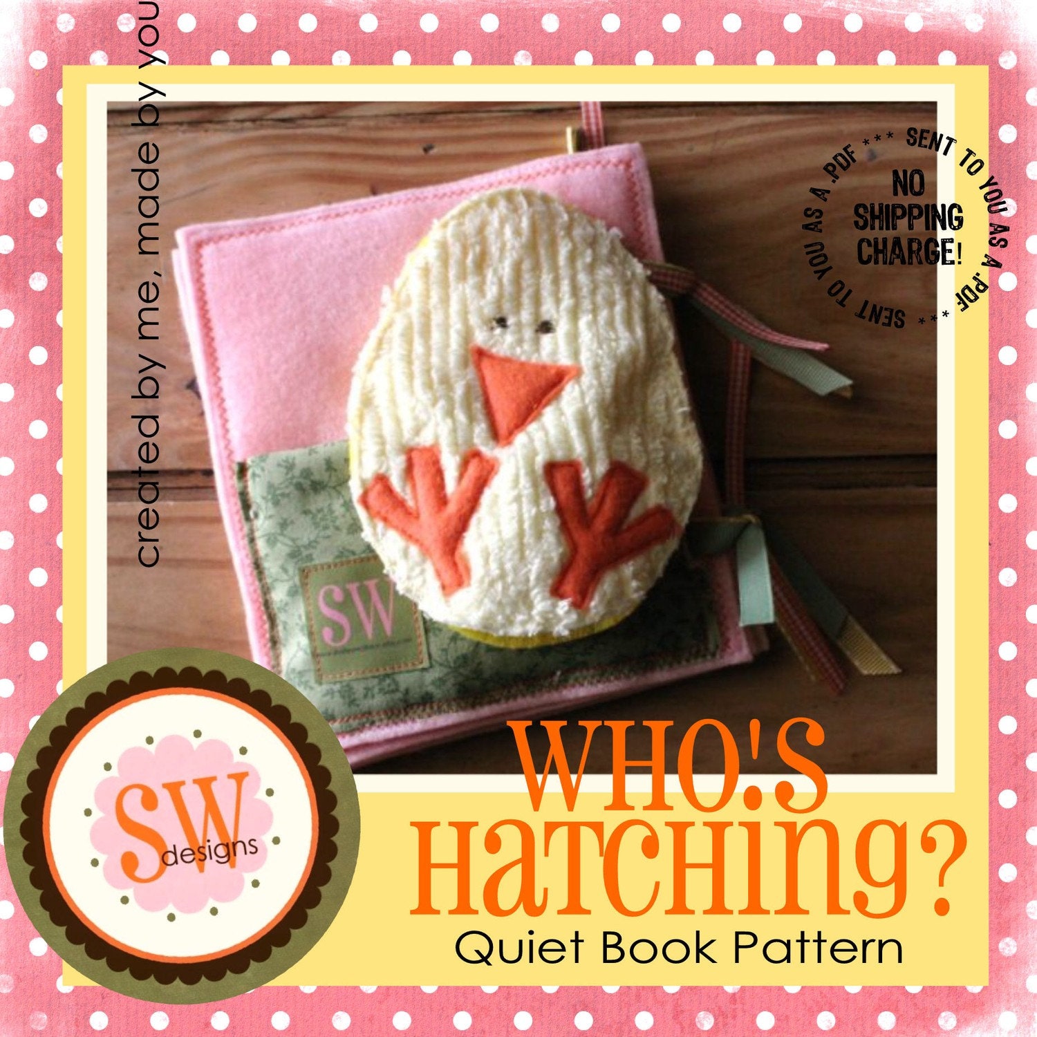 PATTERN for Who's Hatching Quiet Book - digital .PDF download