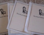 Vintage Chair  Bookplate Set of 4