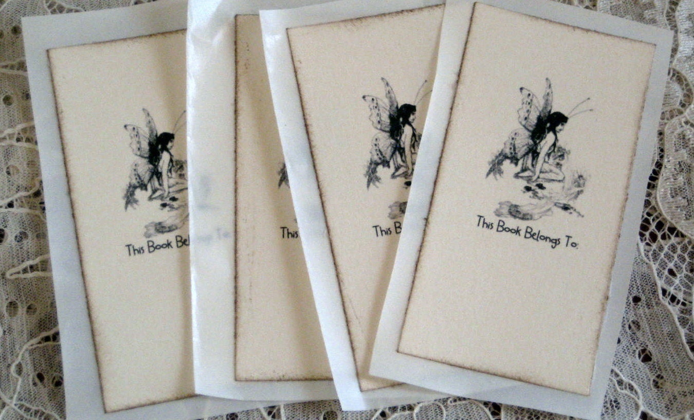 Fairy  Bookplate Set of 4
