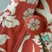 Earth tone Daper Bag - - Terra Cotta Deer Antler Fabric Joel Dewberry 6 Pockets Reversible