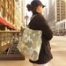 Dragonfly Bag Large Reversible Hobo Bag - - Tea Stained Dragonflies and Black Birds