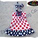 4th of July Dress Girl - Patriotic Dress - Memorial Day Dress - Fourth of July Dress 3 6 9 12 18 24 month size 2T 2 3T 3 4T 4 5T 5 6 7 8