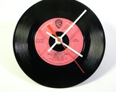 Apple Blossom Time - Recycled 45 Wall Clock