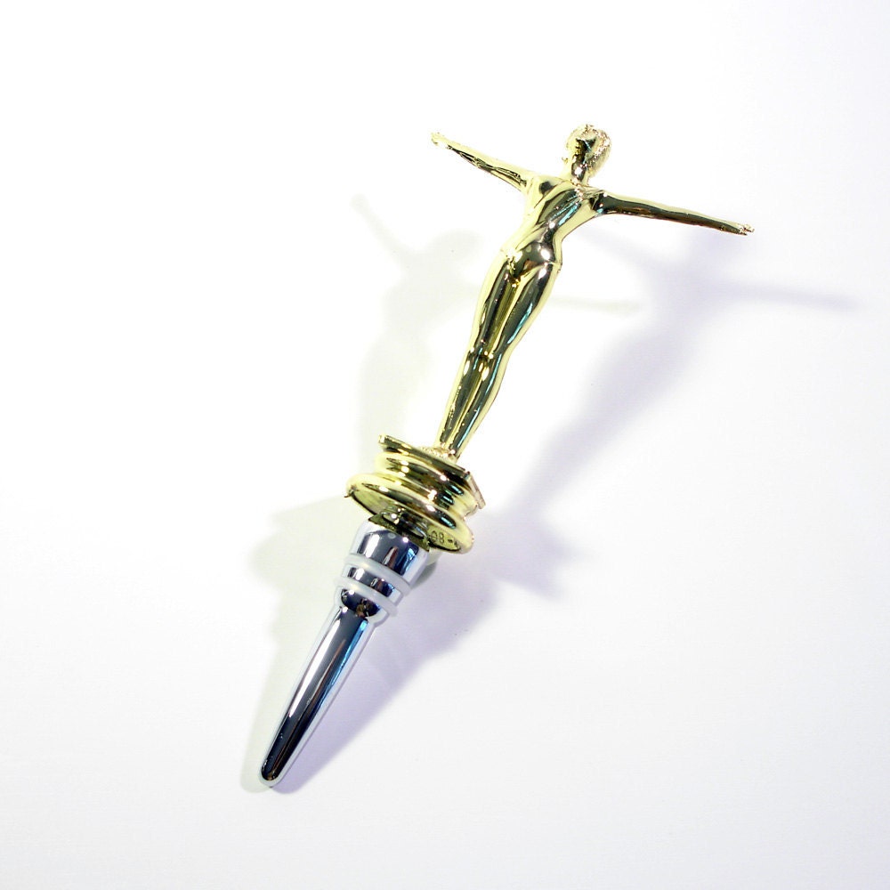 Wine Bottle Stopper - Gymnast Trophy