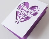 Personalised Hand-Cut Birthday Card
