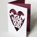 You Made Our Day Papercut Wedding Thank You Card