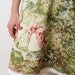 Floral short skirt in vintage French toile fabric - Spring fashion - green, red, white