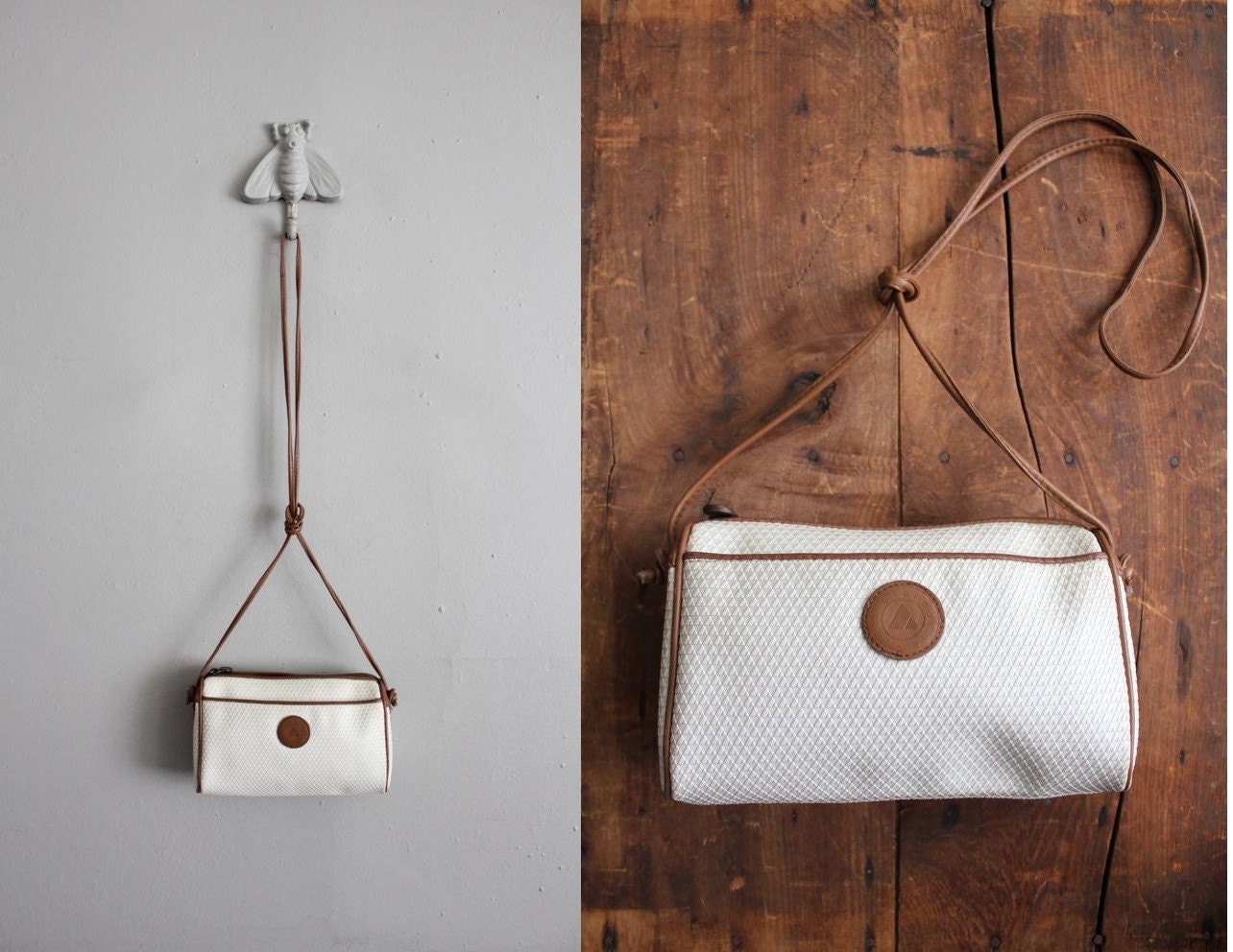 1983 vintage Liz Claiborne petite textured logo bag