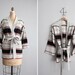 1970s vintage striped wrap sweater