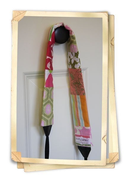 30% SALE Camera Strap Slip Cover New Colorway Vintage Romance