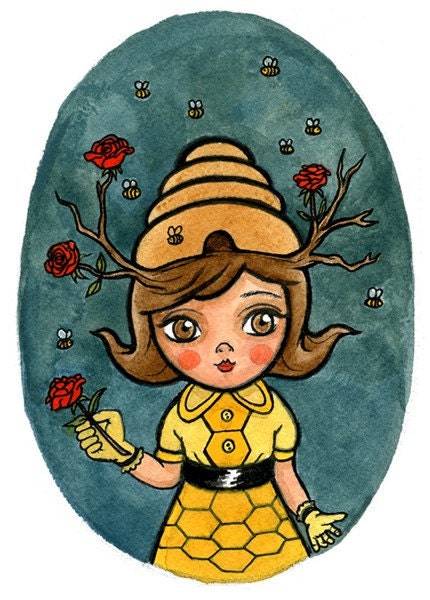 Bee Girl - Limited Edition Print