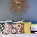 SALE Solar Flair Purple Pillow Cover 14X14"