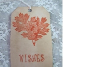 Fall Color Maple Leaves Wish Tree Wedding Tags set of 50