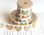 Check Hearts cotton tape