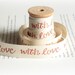With Love cotton tape - twill ribbon
