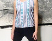 Cute fit vintage ethnic boho hippie tank top