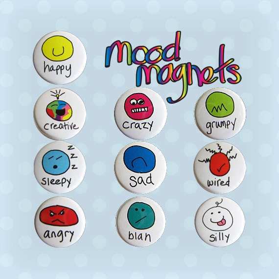 Mini Mood Magnets (Set of 10)