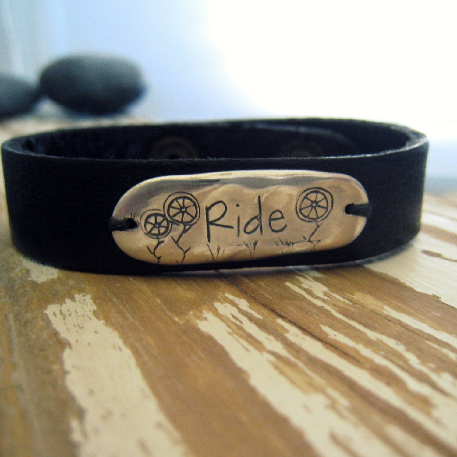 ride leather cuff