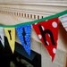 Custom Happy Birthday Fabric Banner in Primary Colors