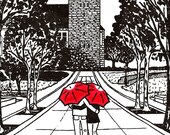 Cornell Love gocco art print