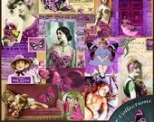 Shades Of Purple Digital Elements Kit PNG Files For Digital Design   Purple Images, Printables, Downloads