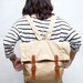 Handmade backpack Marine lover collection khaki color