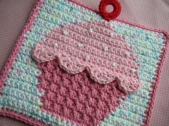 Easy Crochet Pattern For A Potholder Free Crochet ...