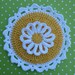 Lazy Daisy Crochet Potholder PATTERN - INSTANT DOWNLOAD