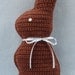 Chocolate Easter Bunny Crochet PATTERN - INSTANT DOWNLOAD