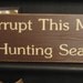 We Interrupt This Marriage for Hunting Season Primitive Cabin Up North Wood Sign Hunt wall Decor Hunter Humorous Husband SIgn Custom Colors Wall Hanging Plaque Handpainted Lodge Funny Decor Plaque OWS