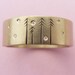 Wedding Band 14ct Gold and Diamond with Pine Trees