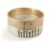 Diamond Engagement Wedding Band Set t in 9kt Rose Gold and White Gold with Pine Trees
