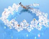 Handmade Bracelet  Beadweaving, Swarovski Crystal Beads