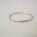 One Thin Silver Stacking Ring - smooth or textured