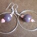 Maroon Bloom Dangle earrings