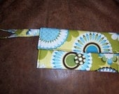 PDF SEWING PATTERN - Fat Quarter Wristlet - wallet with cash and credit card pockets - Very easy project for beginners