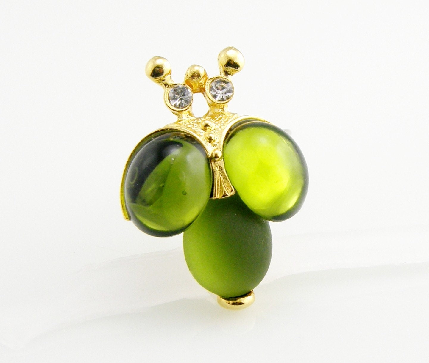 LIMITED EDITION Green Bumble Bee Ring